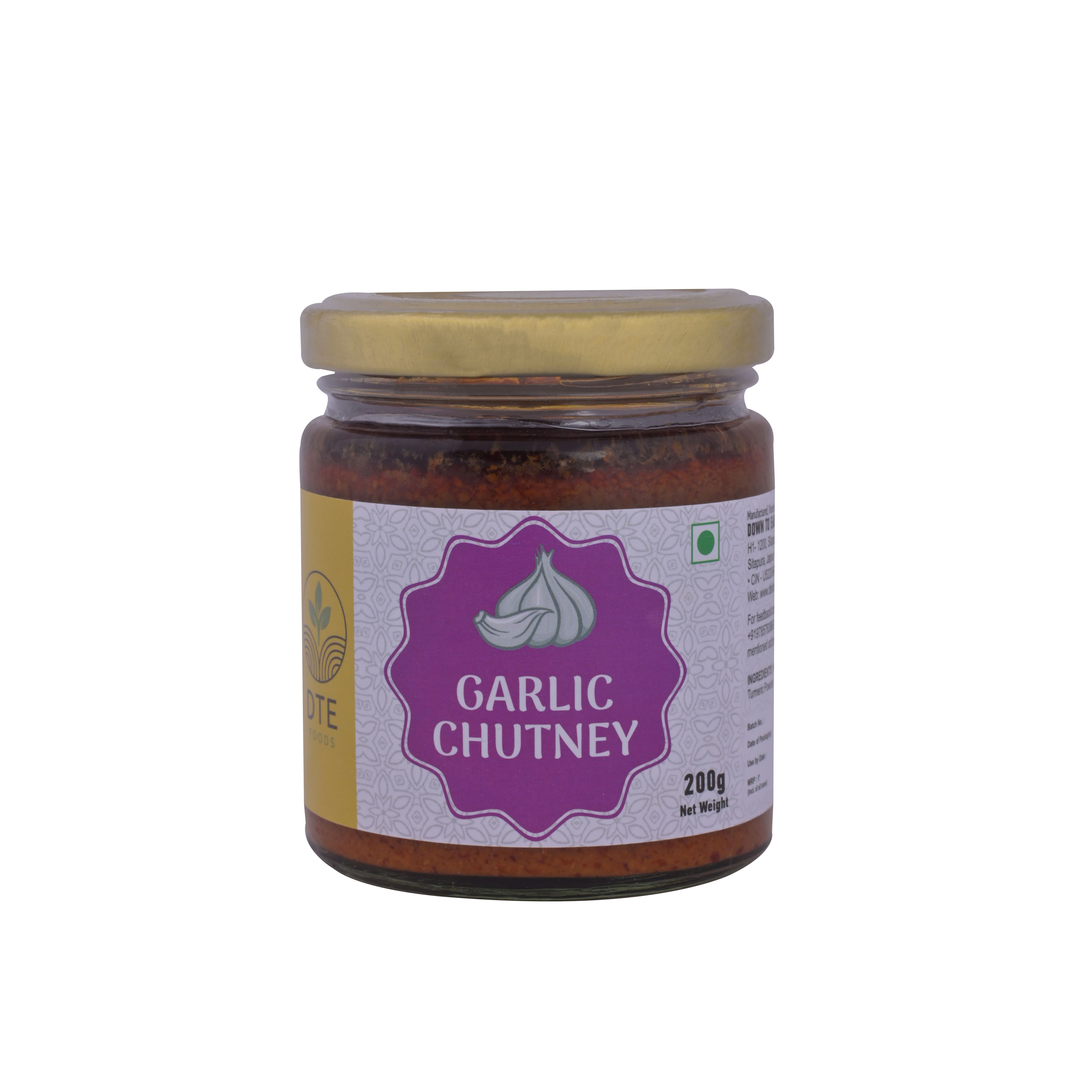 Garlic Chutney 200g - DTE Foods